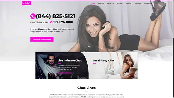 Talk121 Website